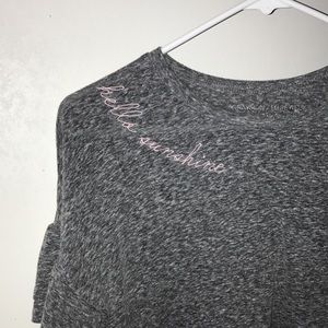 “hello sunshine” embroidered tee